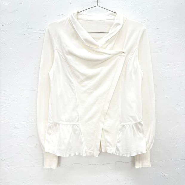 hiroko bis 에센셜 레이어드 랩 가디건