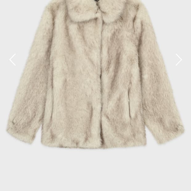 시눈 Heavy Mix Fur Jacket - ivory