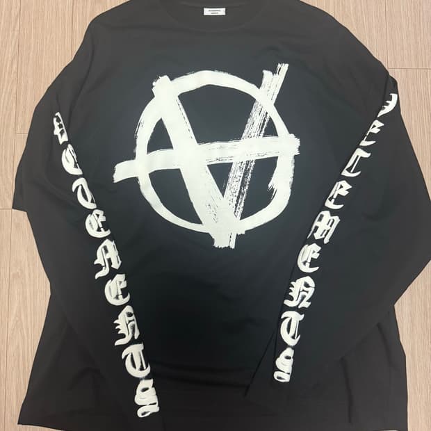 Vetements 베트멍 아나키 롱슬리브 티셔츠 xs