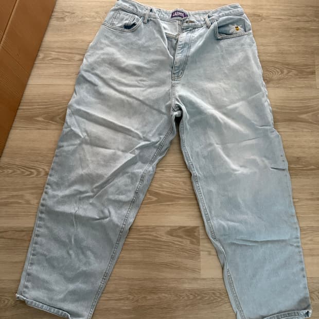 라브로스 워싱 연청 데님 L