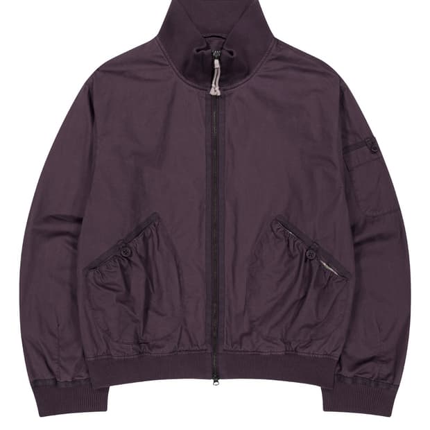 코이세이오DUSTY COTTON BOMBER JACKET PURPLE