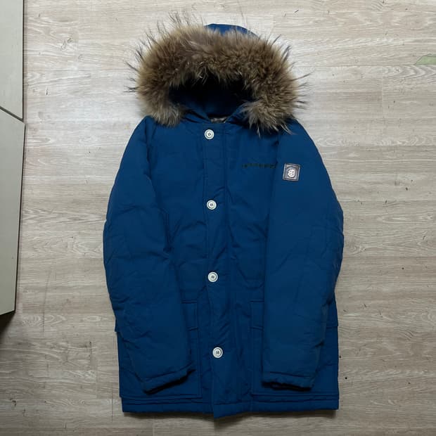 오프로드 옴니히트 덕다운 와펜 퍼후드 패딩 점퍼 [딥 블루] L/100