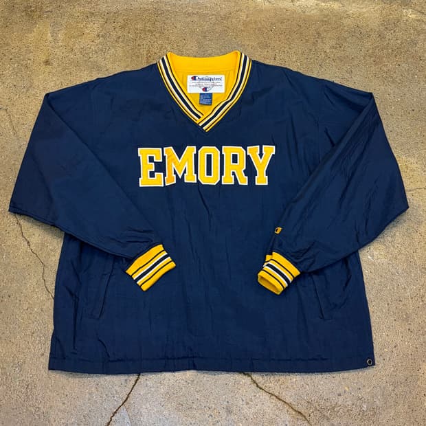 레어 90s 미국 빈티지 챔피언 EMORY 풀오버 바람막이