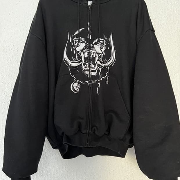 (구매) vetements motorhead 베트멍 모터헤드 후드집업