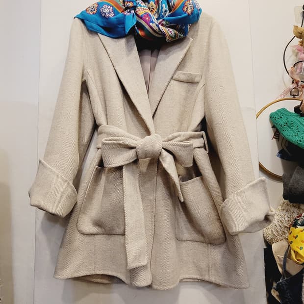 페이지플린 헤링본 울  자켓코트