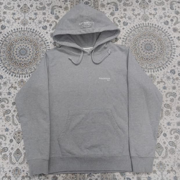 앤더슨벨 그레이 후드티 S