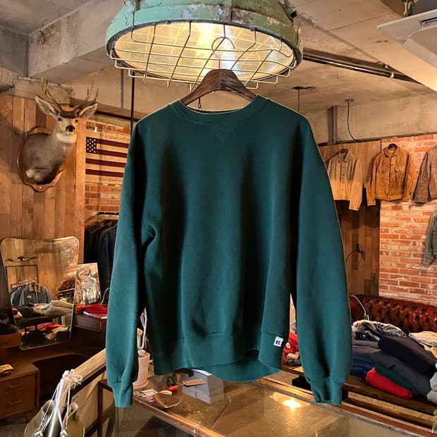 90s USA 빈티지 러셀 플레인 스웻 셔츠 맨투맨