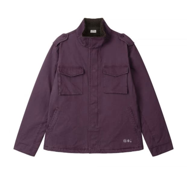 어스지구 야상 퍼플