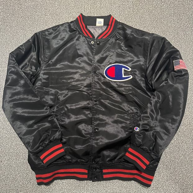 챔피온 빅로고 성조기 스타디움자켓 XL
