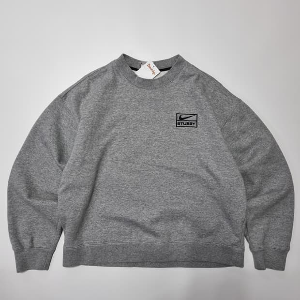 나이키 스투시 NRG BR 크루 플리스 그레이