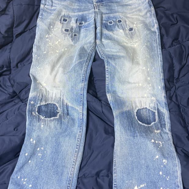 넘버나인 아카이브 2001aw 총알 그런지 데님