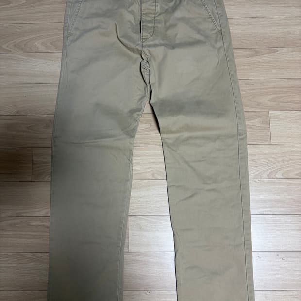 홀리스터 베이지 면바지 