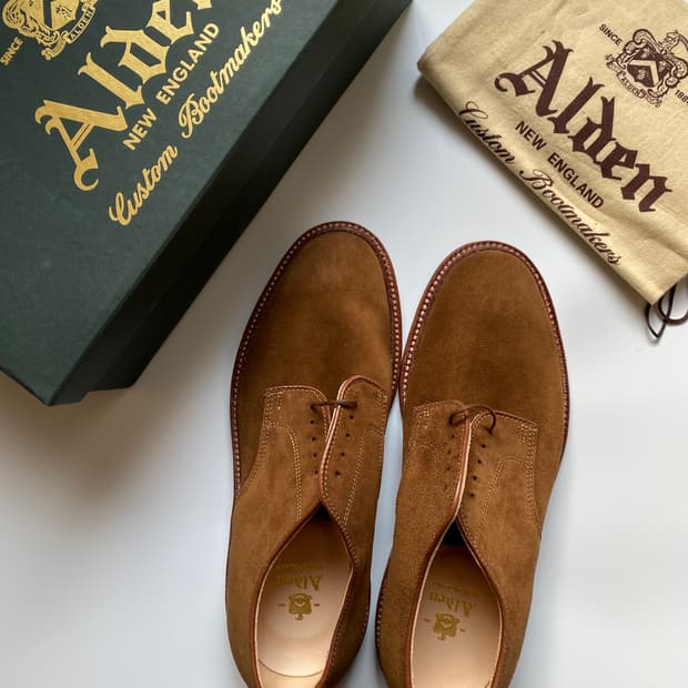 알든 29336F 스너프 스웨이드 더비 슈즈