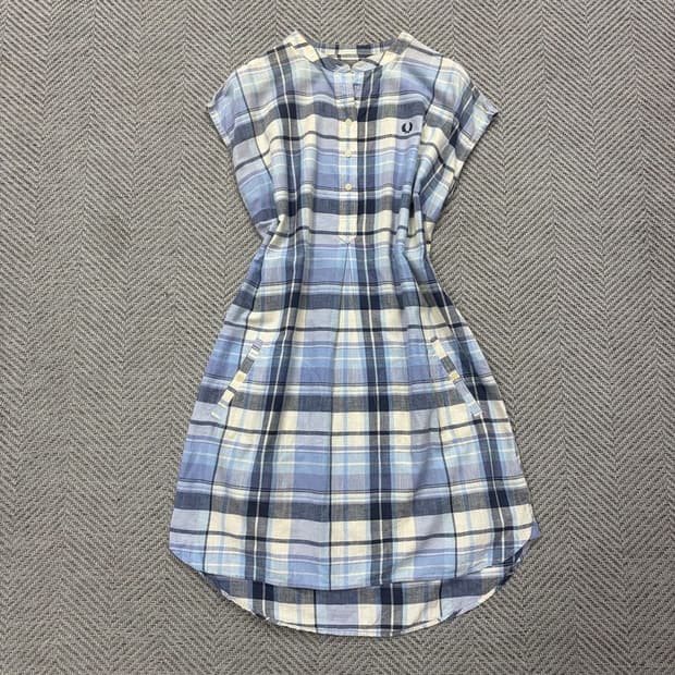 프레디페리 체크 셔츠 원피스 v2586