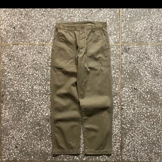 (S) 텐더로인 헤링본 트윌 퍼티그 팬츠