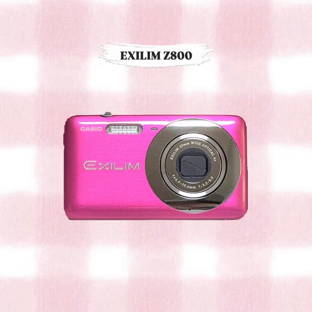 카시오 엑슬림 Z800 체리핑크 빈티지디카
