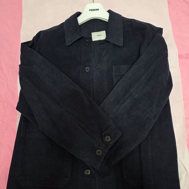 퍼렌 몰스킨 프렌치 워크자켓 네이비 2