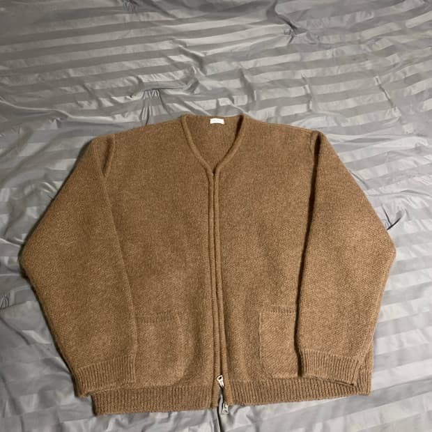 우드비 모헤어가디건