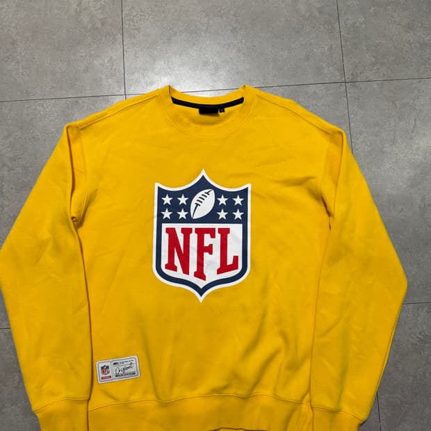 NFL  옐로우  빈티지  기모  스웻셔츠  95size  