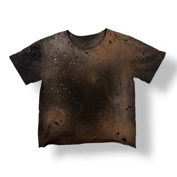 Vintage rusted bleached destroyed t