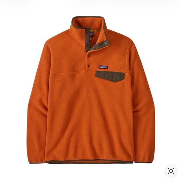파타고니아 라이트웨이트 신칠라 스냅-T 플리스 풀오버 레드테일 러스트