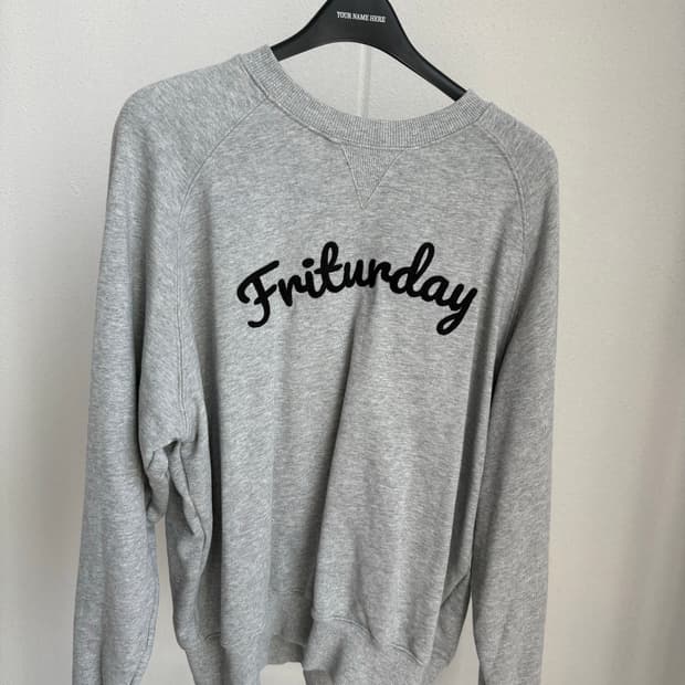 Fritur 프리터 그레이 스웨트셔츠 여성 S