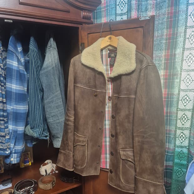 명작 더블알엘사슴가죽자켓 국내유일