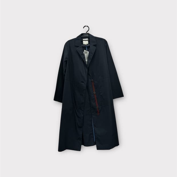 새상품 J BY 제이바이 네이비 버건디 배색 트렌치코트 66