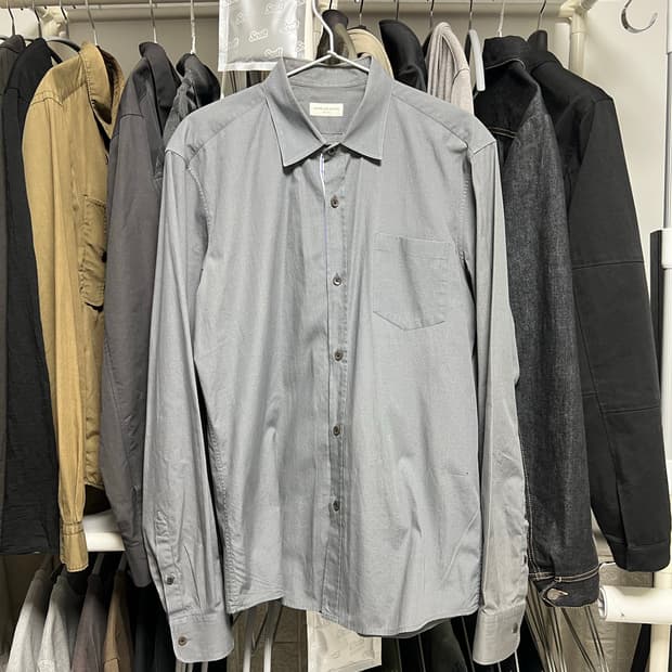 [46] 드리스 반 노튼 스트라이프 플래킷 셔츠