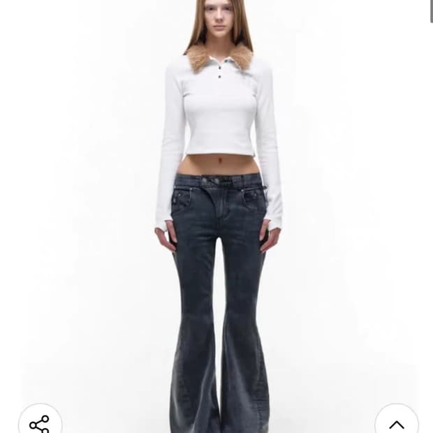 OPUS0012 슬림 플레어진 그레이 샘플