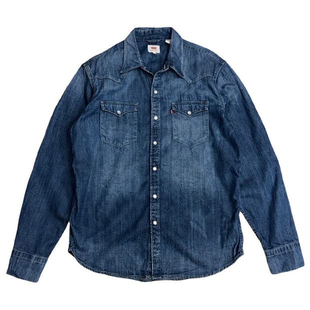 LEVI'S 웨스턴 데님 셔츠 L