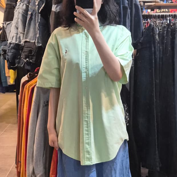 [NO.9] 폴로 반팔 셔츠 파스텔그린