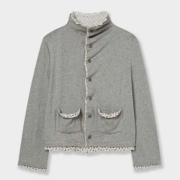 AEAE LAYERED CARDIGAN [MELANGE GREY]