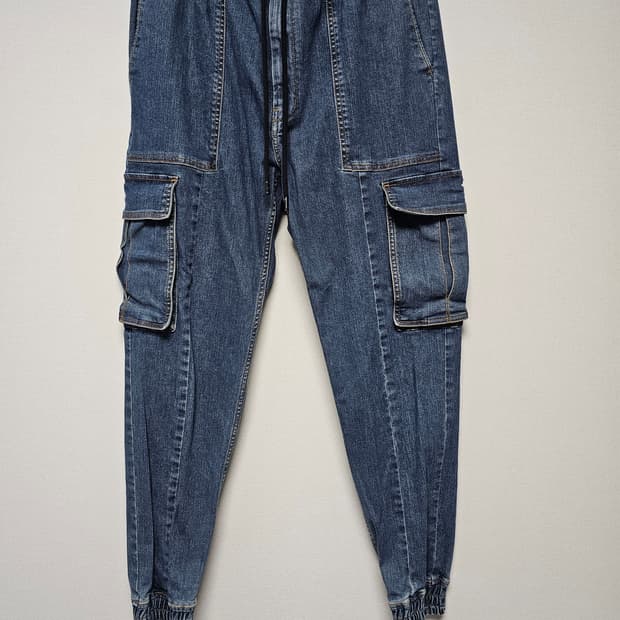 준지 데님 카고 조거팬츠 48