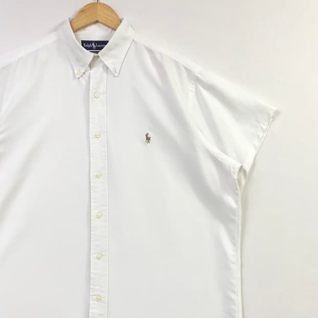 XL 폴로 옥스포드 화이트 셔츠