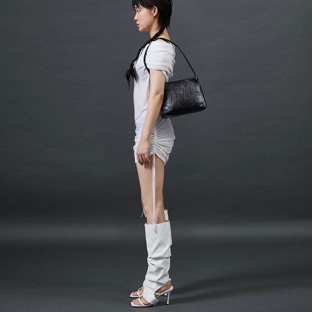 kanari 카나리 오프숄더 셔링 원피스