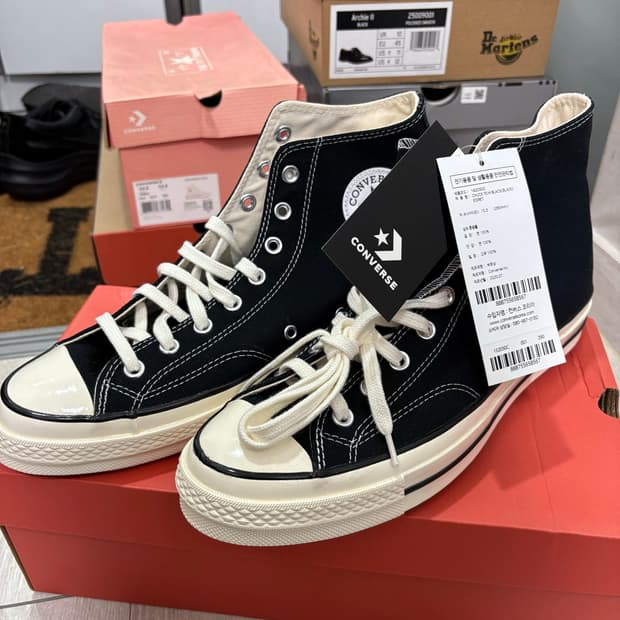[290] 컨버스 척 70 하이 블랙