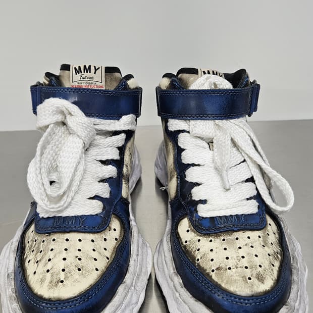 미하라야스히로 웨인 브러쉬드 페이턴트 하이탑 블루(40)