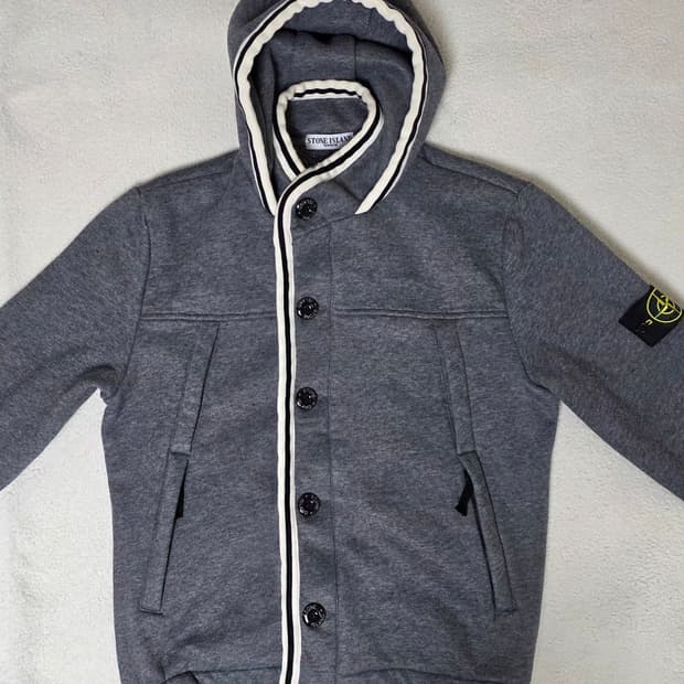 스톤아일랜드 후드 집업 M 회색 남성95