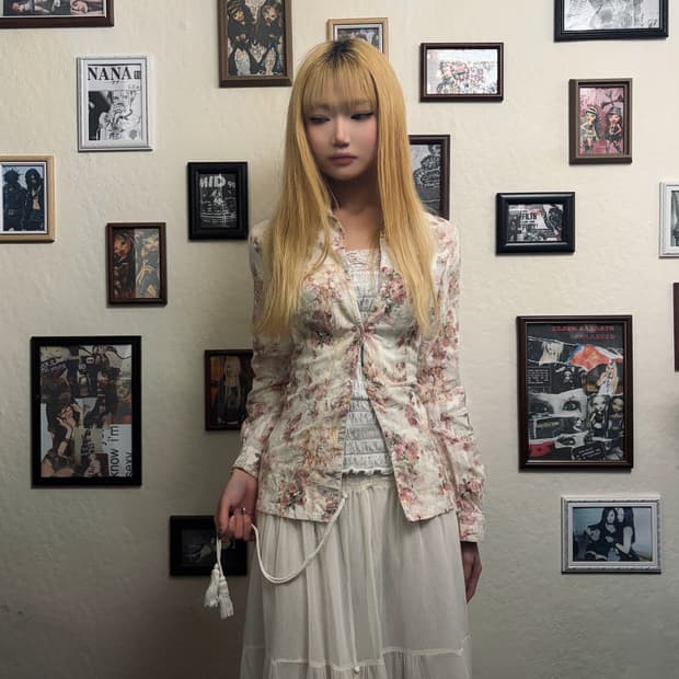 White flower mori set