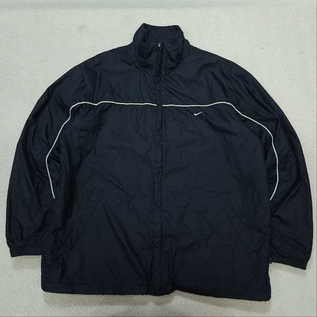 00s 나이키 파이핑 바람막이 점퍼 XL 블랙