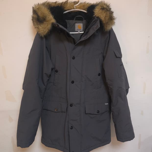 칼하트 다운 점퍼 그레이 XS(95) 새상품