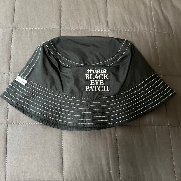 디스이즈네버댓X블랙아이패치 버킷햇 L