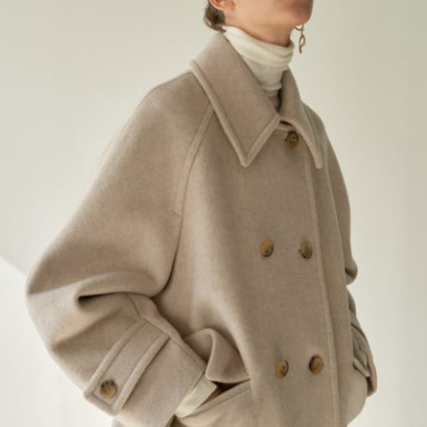 모한 캐시미어 더블 울 코트 네고가능