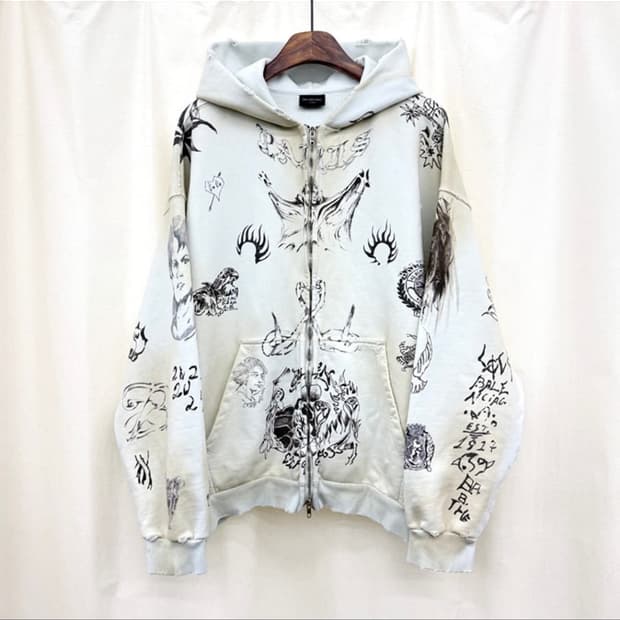 발렌시아가 타투 집업 2