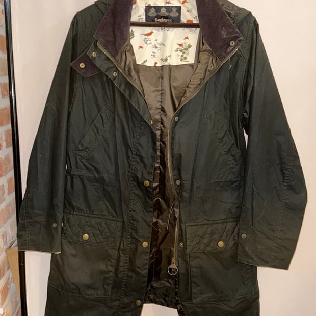 바버 Babour 왁스 자켓 여성 UK8 (55/S)