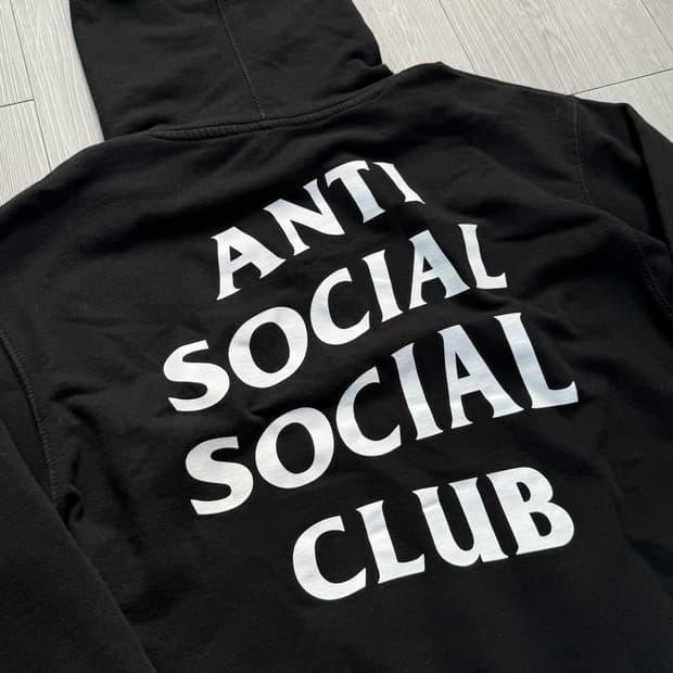 [L] 안티소셜소셜클럽 마인드게임 후드 블랙