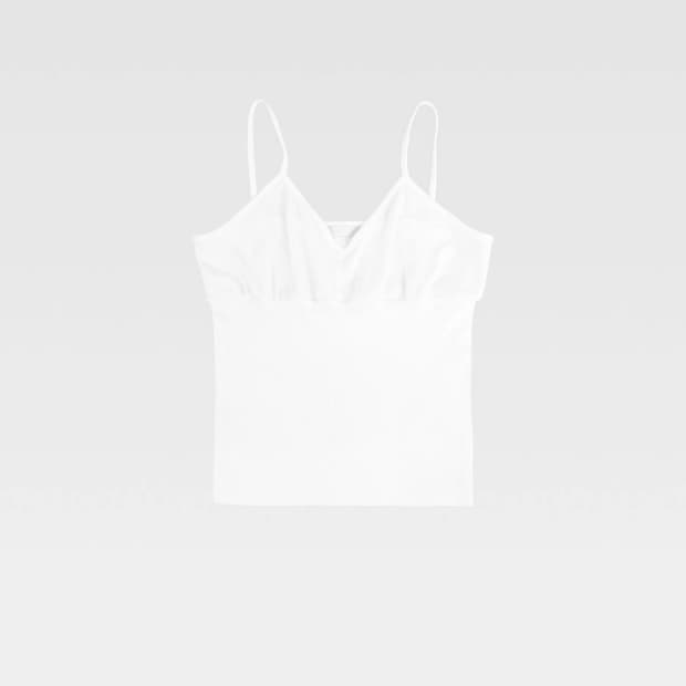 Amabe Ribbed Camisole (white) 