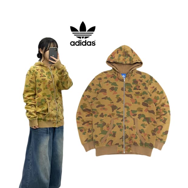아디다스 베켄바우어 카모 후드집업