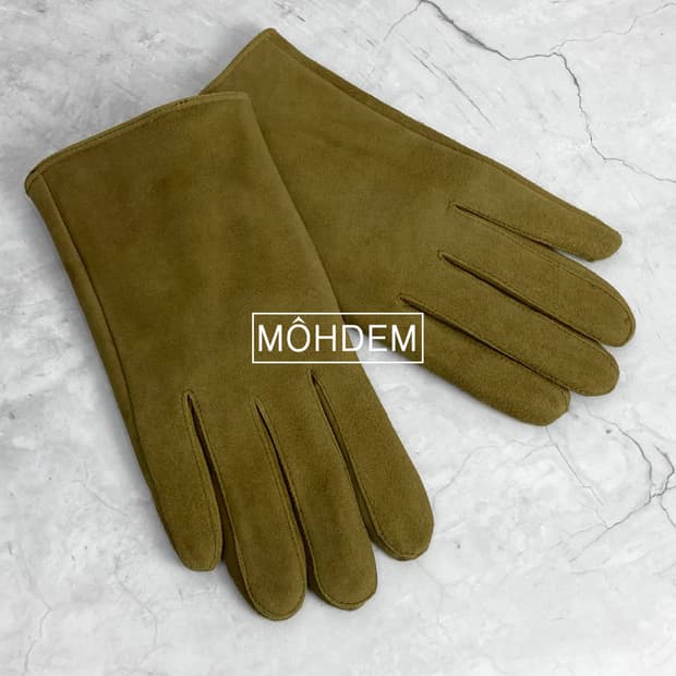 [premium] 스웨이드 가죽 장갑 올리브